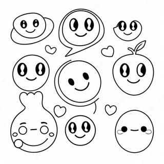 Cute Numbers With Smiley Faces Coloring Page 20222-18804