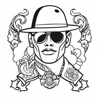 Cool Gangsta Tattoo Designs Coloring Page 2022-1661