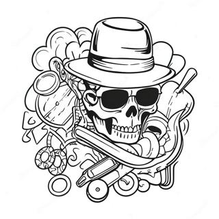 Cool Gangsta Tattoo Designs Coloring Page 2022-1663