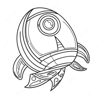 Rocket Ship Coloring Pages