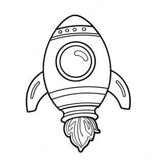 Colorful Rocket Ship In Space Coloring Page 20232-18811