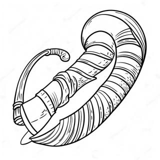 Yom Kippur Shofar Coloring Page 20262-18833