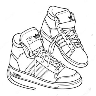 Adidas Sneakers Coloring Page 20272-18842