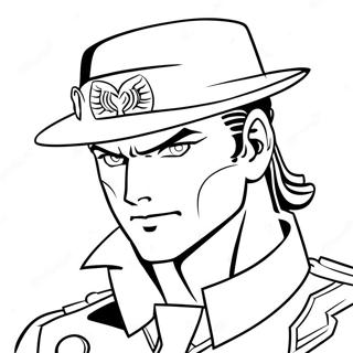 Jotaro Kujo In Action Coloring Page 20322-18883