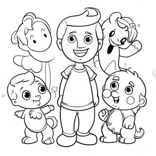 Luca With Friends Coloring Page 2032-1670