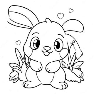 Cute Pokemon Bunny Coloring Page 20332-18890