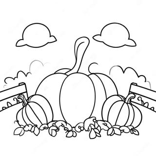 Cute Pumpkin Patch Coloring Pages