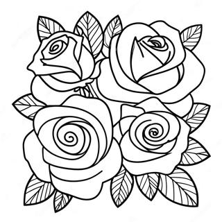 Roses Coloring Page 20371-18920