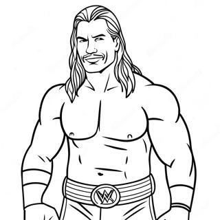 Personalized Wwe Superstar Coloring Page 20392-18938