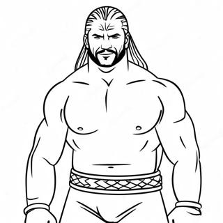 Personalized Wwe Superstar Coloring Page 20392-18940