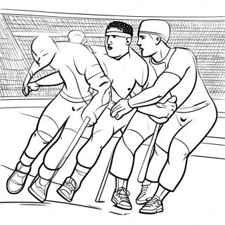 Olympic Athletes In Action Coloring Page 20402-18947