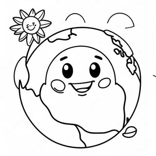 Happy Earth Day Coloring Page 20411-18950