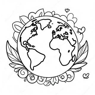 Happy Earth Day Coloring Page 20411-18951