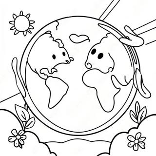 Happy Earth Day Coloring Page 20411-18952