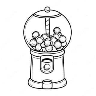 Gumball Machine Coloring Page 2041-1674