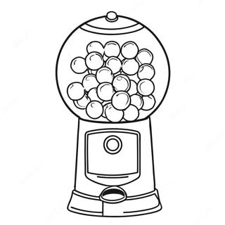 Gumball Machine Coloring Page 2041-1675