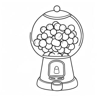 Gumball Machine Coloring Page 2041-1676