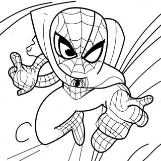 Spiderman Sonic Coloring Page 20421-18959