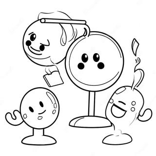 Colorful Gumball Characters Coloring Page 2042-1680