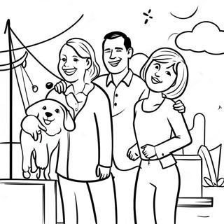 Joyful Homecoming Family Coloring Page 20432-18970