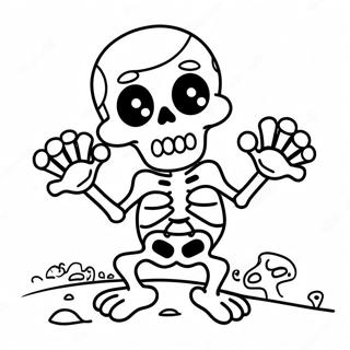 Funny Dry Bones Character Coloring Page 20442-18978