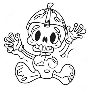 Funny Dry Bones Character Coloring Page 20442-18980