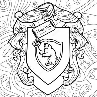 Hufflepuff Crest Coloring Page 20461-18990