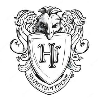 Hufflepuff Crest Coloring Page 20461-18992