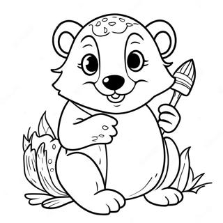 Hufflepuff Badger Coloring Page 20462-18993