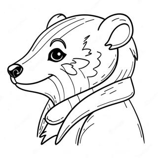 Hufflepuff Badger Coloring Page 20462-18994