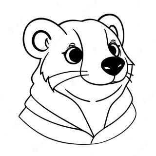 Hufflepuff Badger Coloring Page 20462-18995