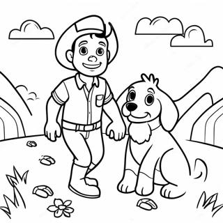 Ian And Barley Lightfoot Adventure Coloring Page 20502-19025