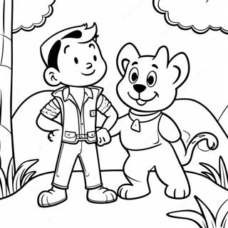 Ian And Barley Lightfoot Adventure Coloring Page 20502-19026