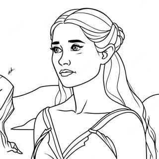 Daenerys Targaryen Dragon Coloring Page 20532-19052