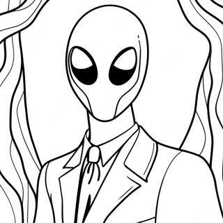 Slenderman Coloring Page 20541-19054