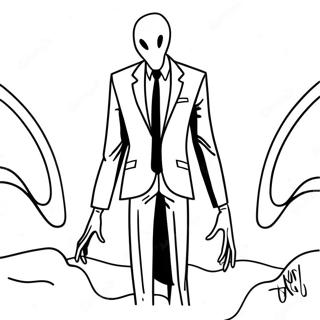 Slenderman Coloring Page 20541-19055