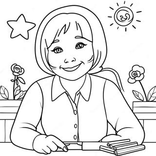 Best Aunt Coloring Page 20581-19086