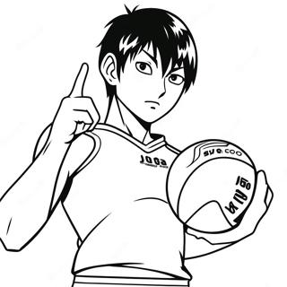 Kageyama Tobio Serving The Ball Coloring Page 20662-19156