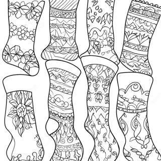 Sock Coloring Pages