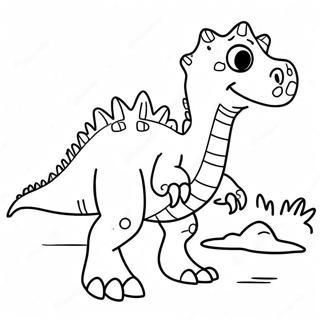 Scary Dinosaur Coloring Page 20691-19174