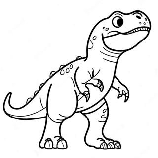 T Rex Roaring Coloring Page 20692-19180