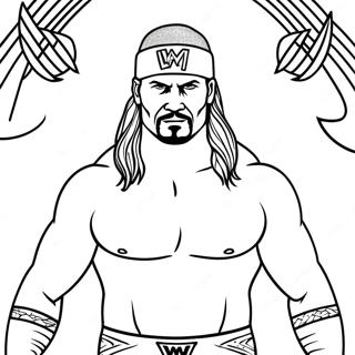 Wwe Coloring Page 20711-19190