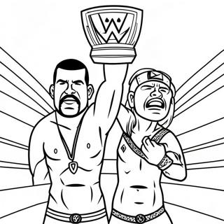 Wwe Championship Match Coloring Page 20712-19193