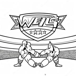 Wwe Championship Match Coloring Page 20712-19194