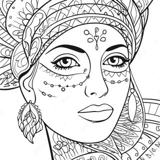 Face Coloring Page 2071-1699