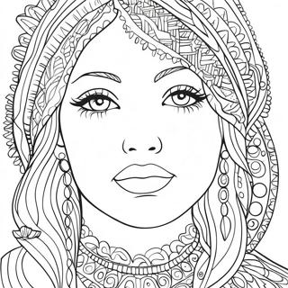 Face Coloring Page 2071-1700