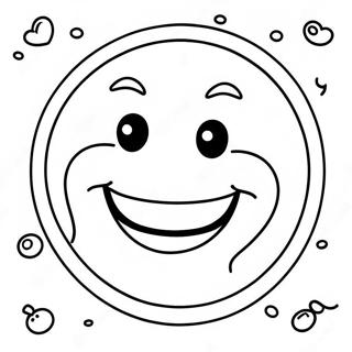 Happy Face Coloring Page 2072-1704