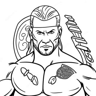 Wwe Coloring Page 20751-19223