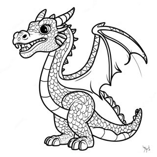 Dragon Puppet Template Coloring Page 20772-19230