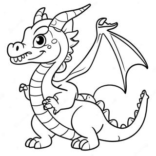 Dragon Puppet Template Coloring Page 20772-19231